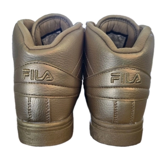Womens Fila Vulc 13 MP Mid Plus Metallic Gold Sneaker Shoes 5CM00102-700 Size 6 - Picture 4 of 7